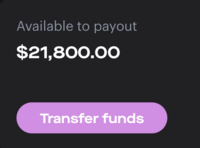 Transferring stripe funds