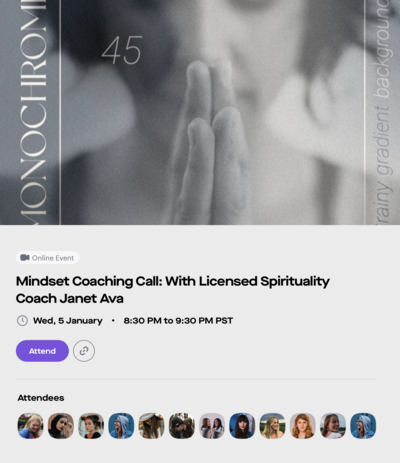 Event description example and details