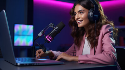 Danielle Leslie in a chair